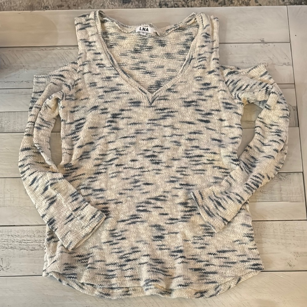 LNA peephole shoulders sweater